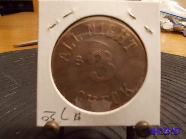 $3.00 All Night Check Brothel Token From LA...