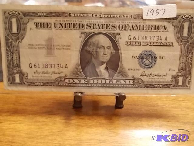 One Dollar Silver Certificate - Series 1957...