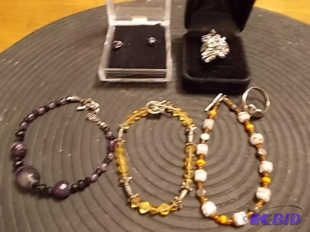 Assorted Rings, Bracelets, Pierced Earrings...
