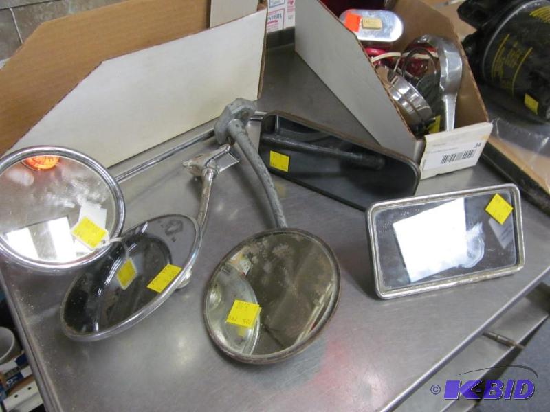 lot 35 image: lot of 5 vintage automotive mirrors