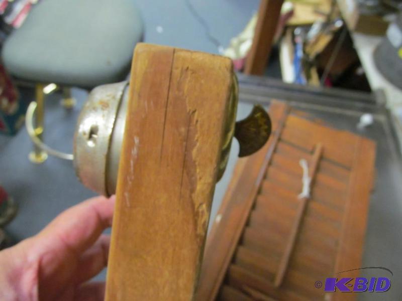 lot 37 image: antique door bell and set of shutters