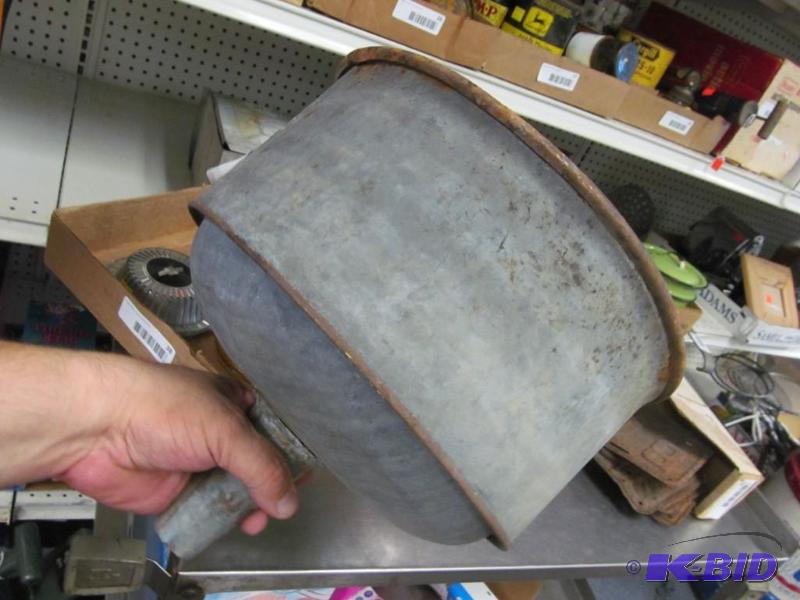 lot 39 image: large vintage metal funnel
