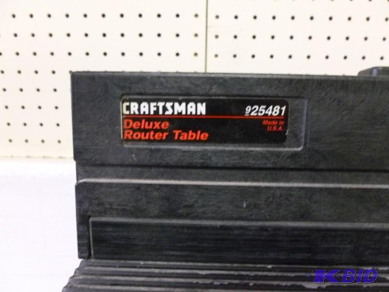 Craftsman Deluxe Router Table Model 925481 C Manannah 112 Ac Charger Table Saw Tiller 0856