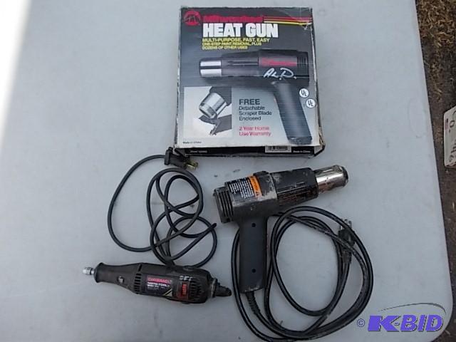 Milwaukee Heat Gun &amp Dremel Tool...