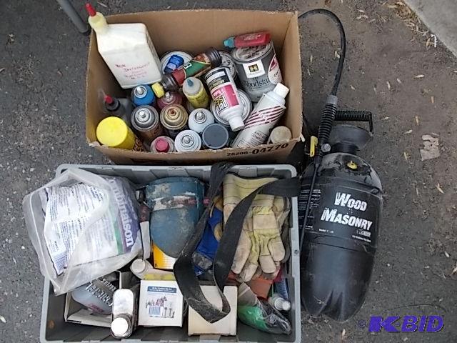 Hand Sprayer, 2-Boxes Stain &amp Chemicals, ...