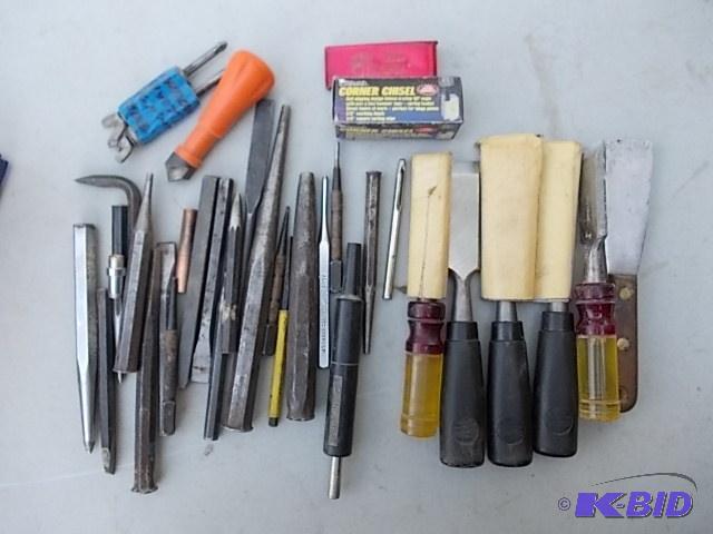 Assorted Chisels &amp Punches...