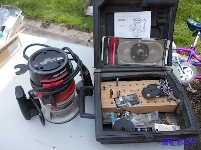 Craftsman Router Complete With Case &amp Ass...