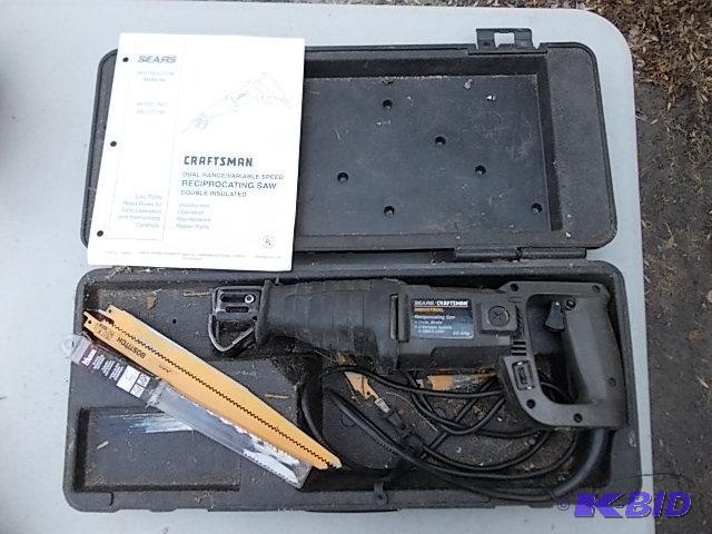 Craftsman Reciprocating Saw With Blades, Case...