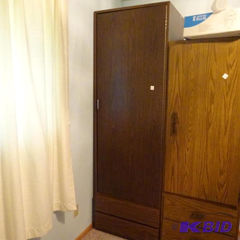 Wardrobe cabinet 27x23x84 in basement bring h...