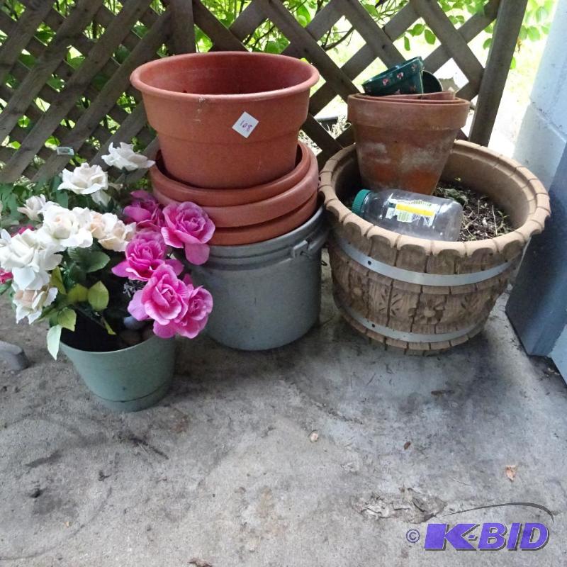 misc flower pots...