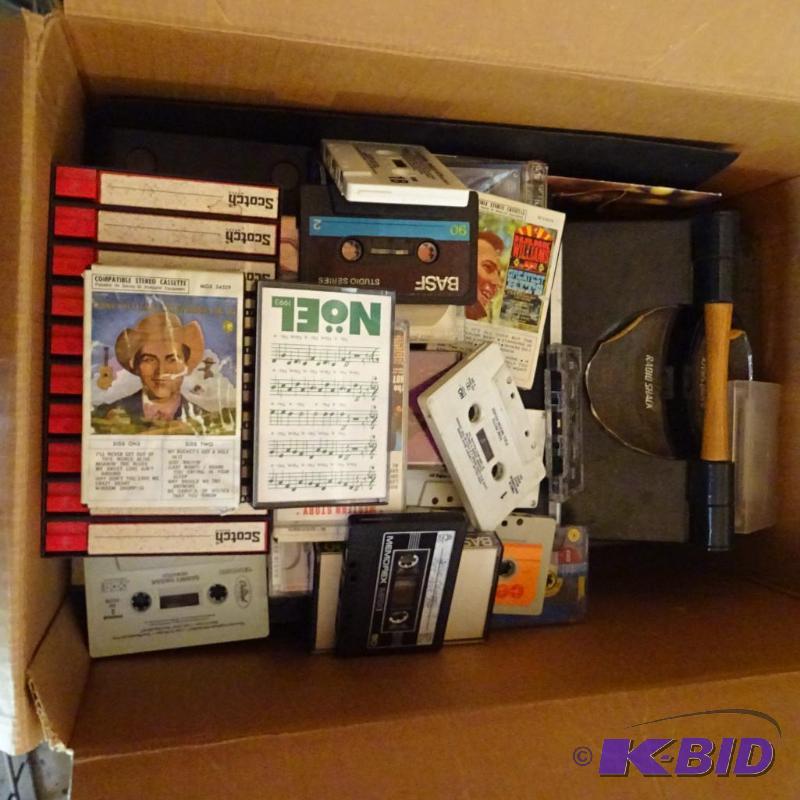 Box full of misc cassette tapes...