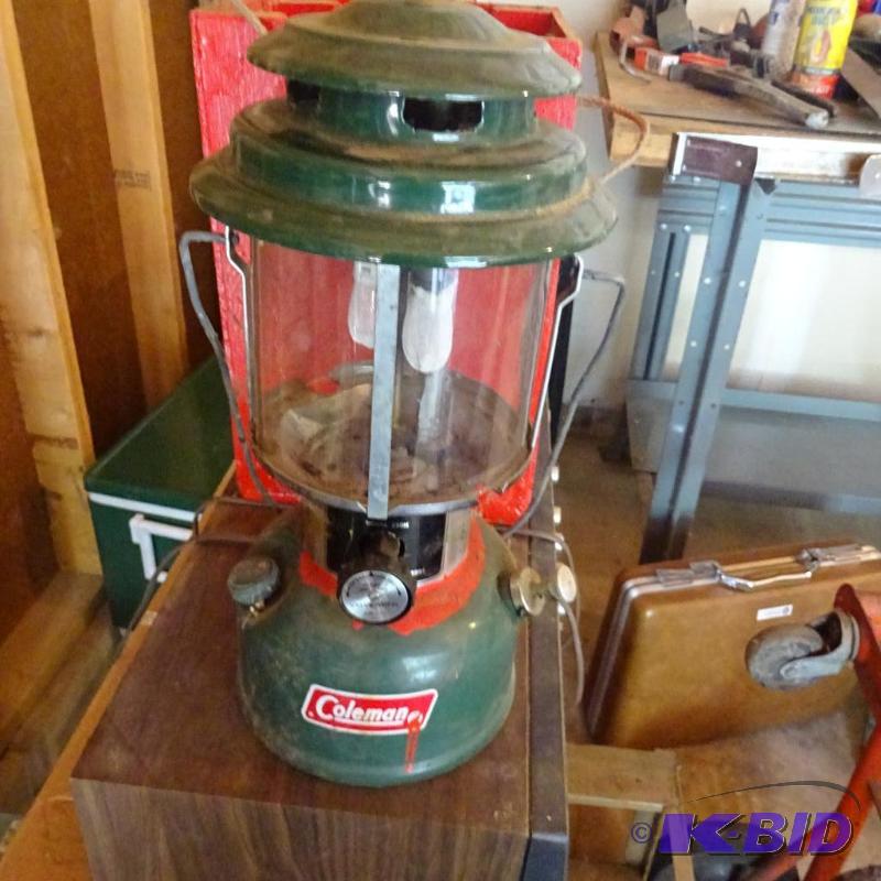 2 gas lanterns...