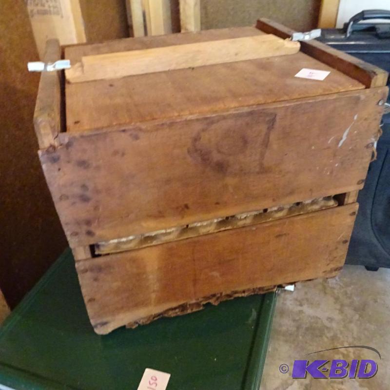 Vintage egg crate. Still has dividers inside...