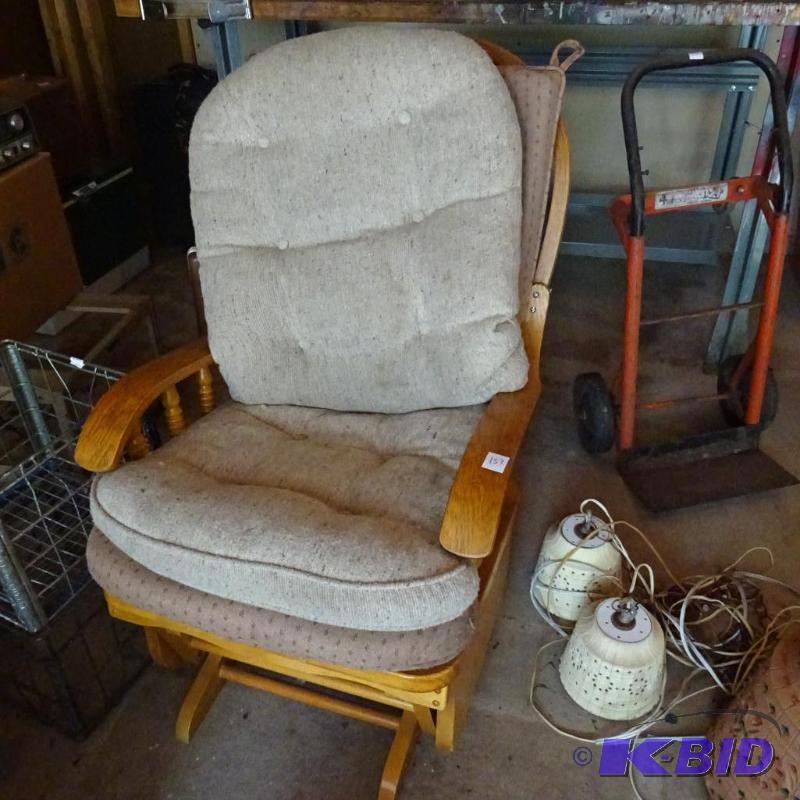 wood glider rocker...