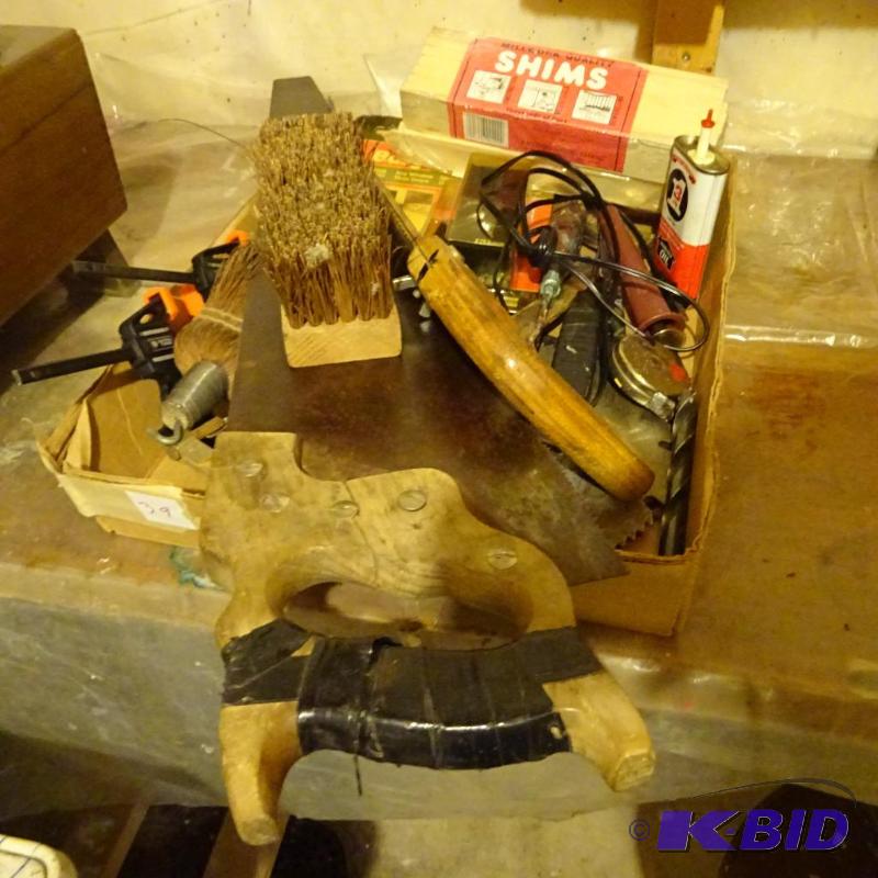box of misc tools...