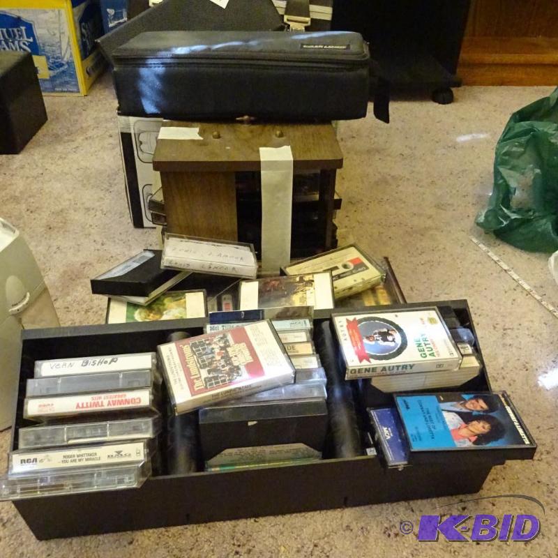 large Qty of cassette tapes and cases...