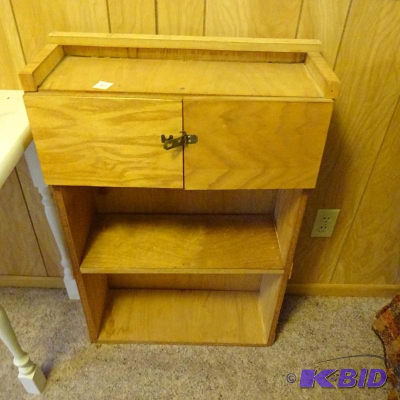 wood cabinet. 23x9x34...