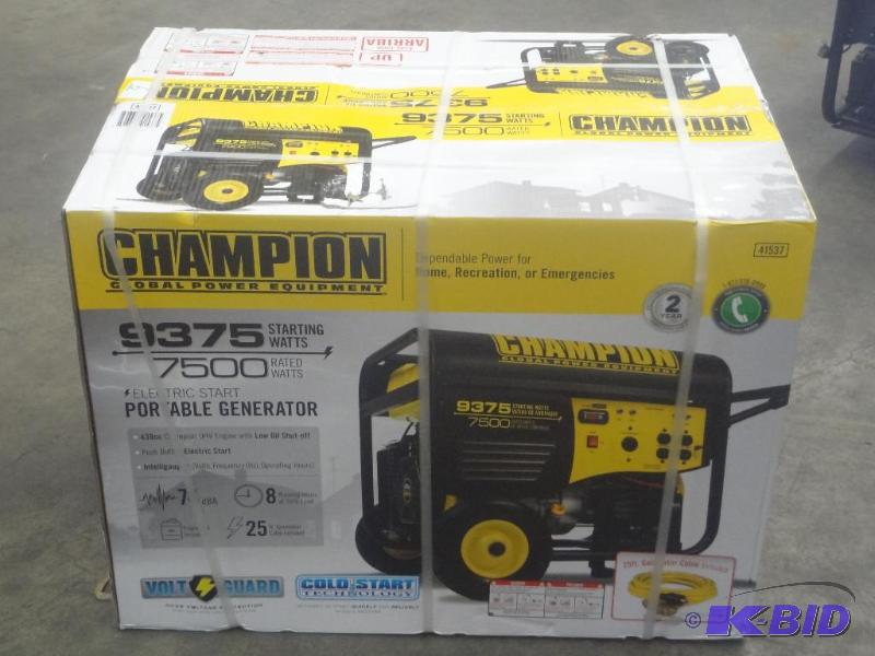 New Champion Model 41537 Gas-Powered Generato...