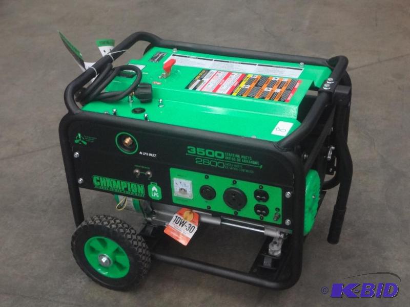 New Champion Model 76530 LP Gas Powered Gener...