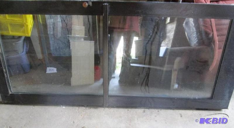 Double pane glass aluminum commercial door...