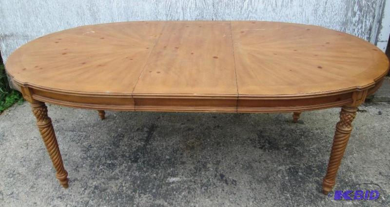 New scratch and dent dining table with ornate...