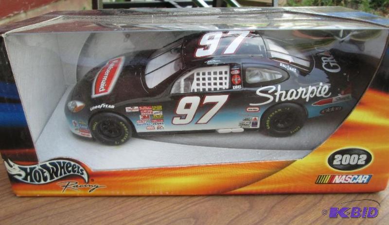 2002 nascar hot wheels racing, model car numb...