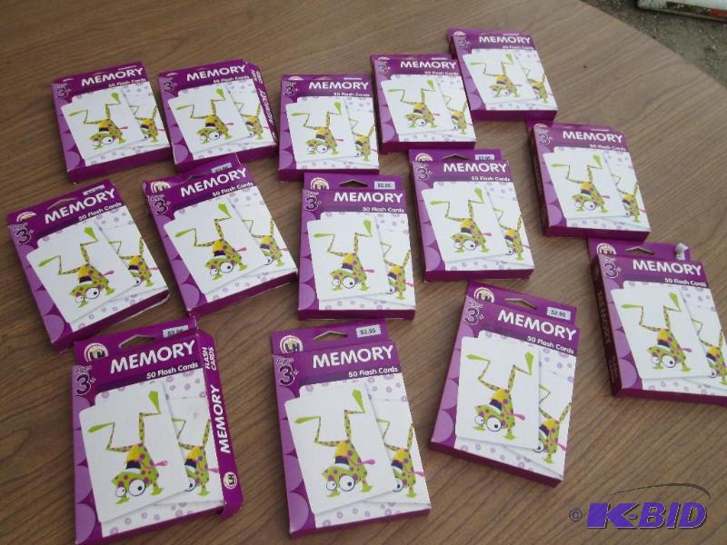 large lot of memory games, 50 cards per box...
