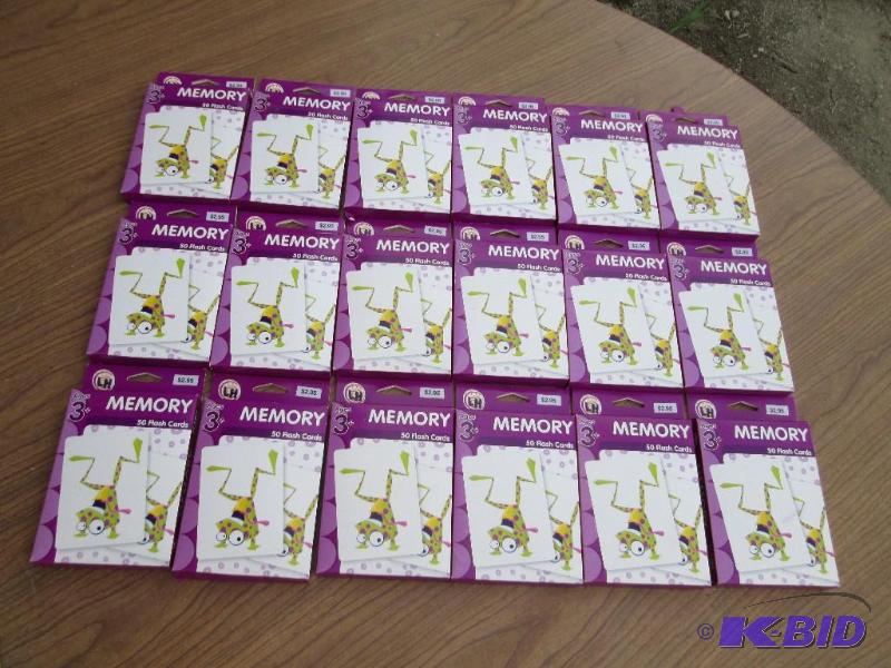 large lot of memory games, 50 cards per box...