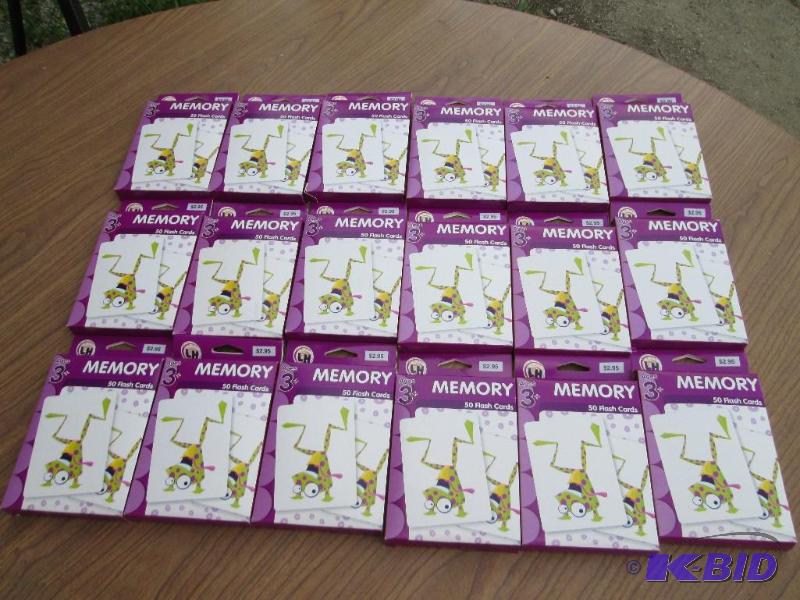 large lot of memory games, 50 cards per box...