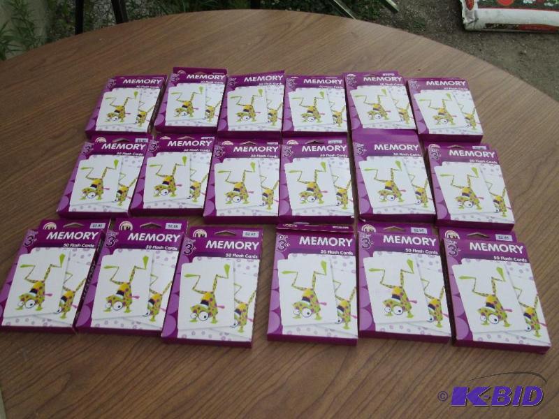 large lot of memory games, 50 cards per box...