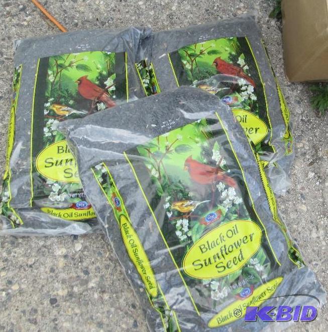 3 10lb bags of black oil sunflower seed...