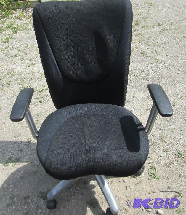 black- spinning office chair...