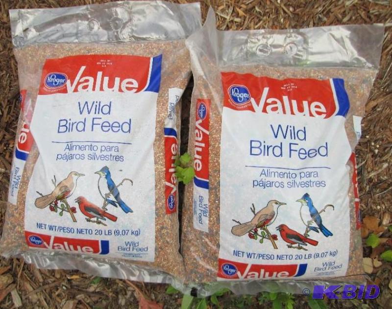 value wild bird seed, 2 bags, 20lbs each...