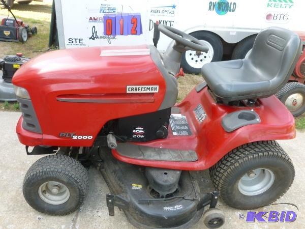 Craftsman dlt2000 garden tractor. 25 hp twin ...