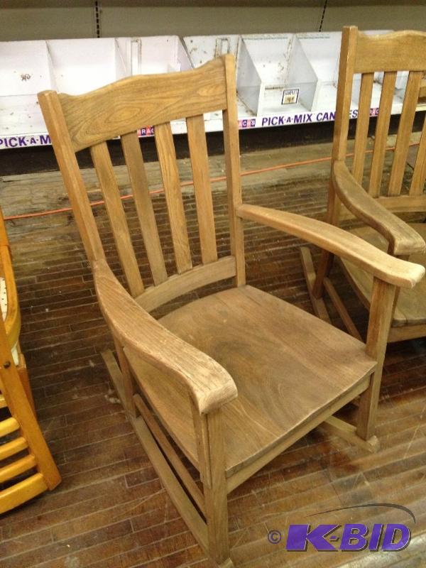 lot 128 image: Antique Rocking Chair...