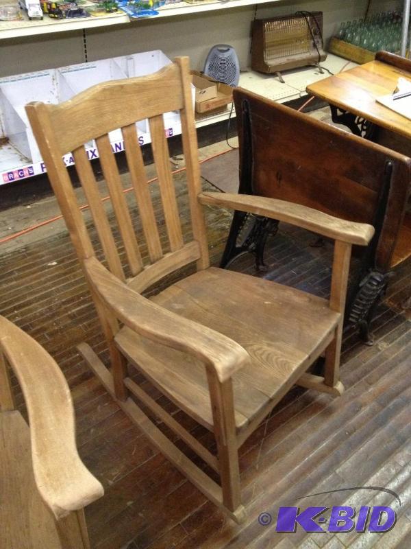 lot 129 image: Antique Rocking Chair...