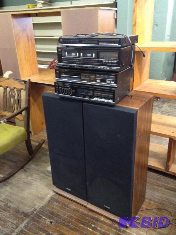 lot 143 image: Fisher Audio System  Amplifier, Dual Cassette...