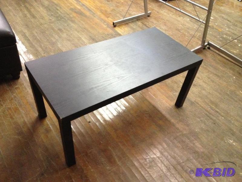 lot 146 image: Black Wood Grain Coffee Table   Light, M...