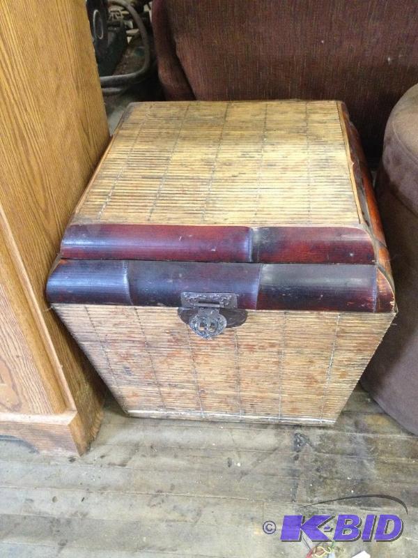 lot 152 image: Bamboo Chest  Nice Shape, shows minimal wear&...
