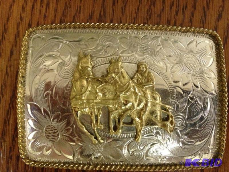 lot 160 image: Belt Buckle, Western ...