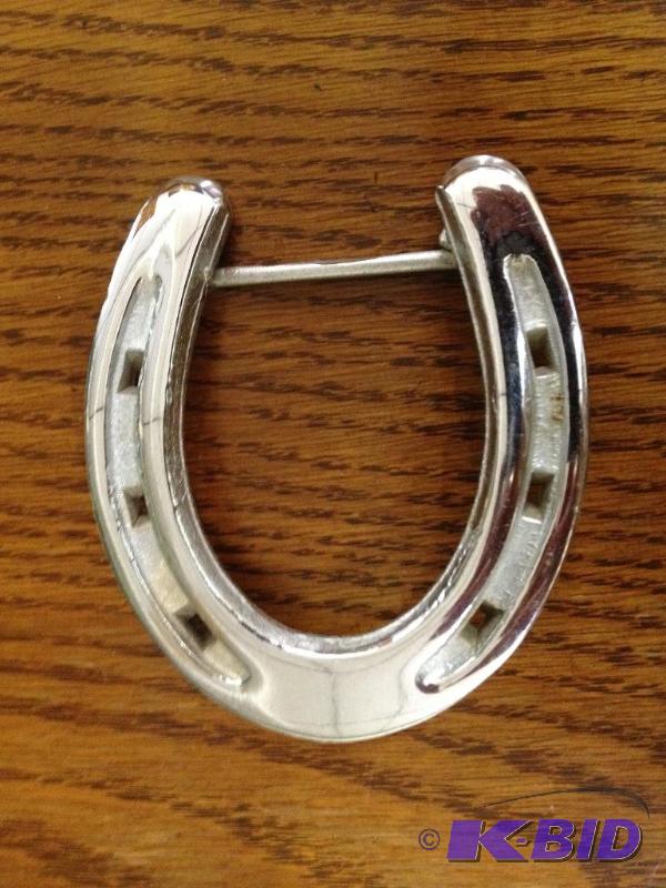 lot 165 image: Belt Buckle, Horseshoe ...