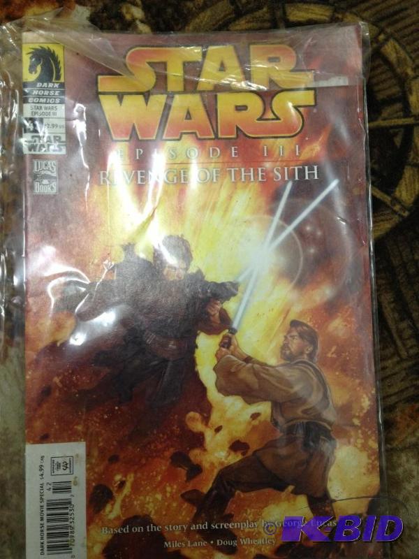 lot 169 image: Star Wars Episode III Comic Book in Plastic S...