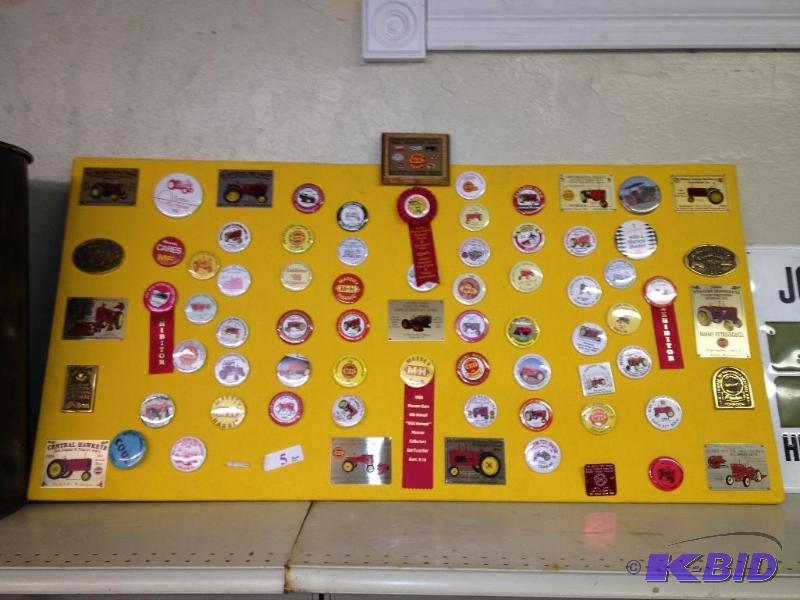 lot 32 image: Large Collection of Farm  Tractor pins and a...