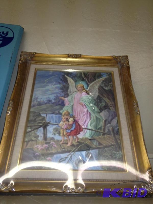 lot 37 image: NEW Angel Picture in Frame ...