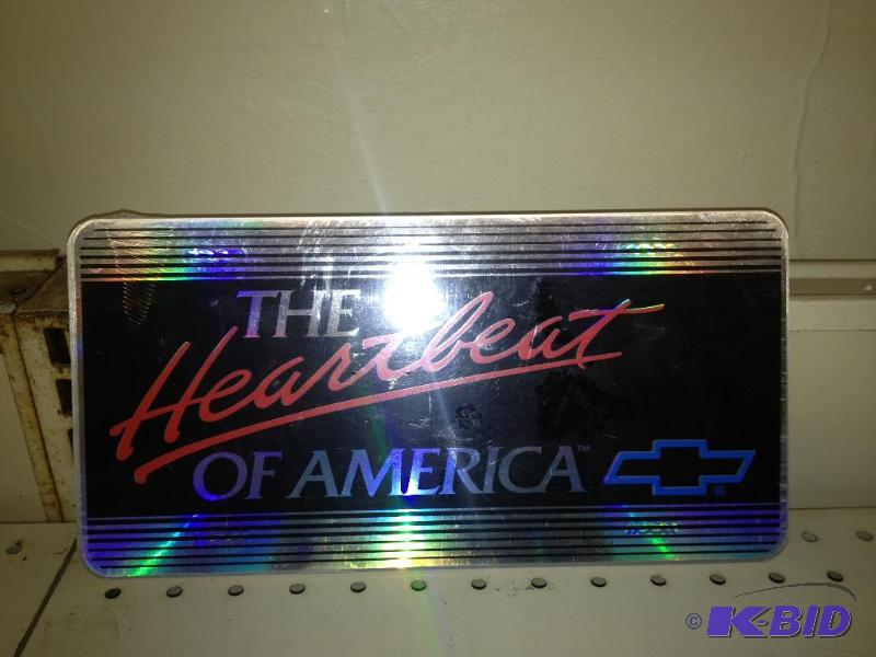 lot 41 image: Chevrolet License Plate ...