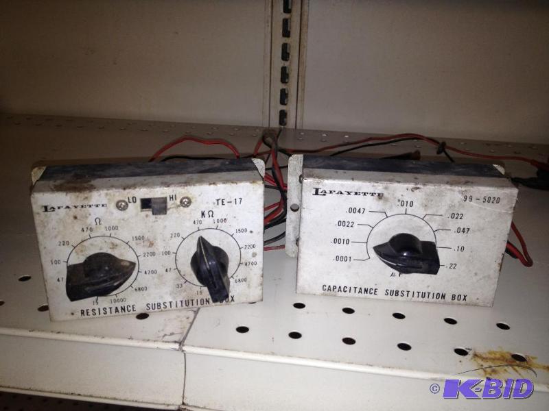 lot 48 image: Resistance Substitution Box and Capacitance S...