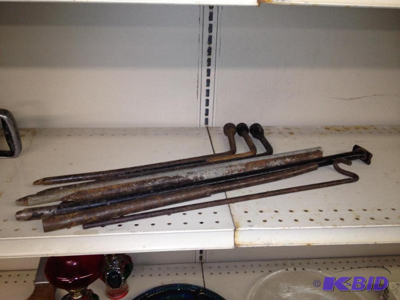 lot 52 image: Assortment of Tire Irons and Jack Handles&nbs...