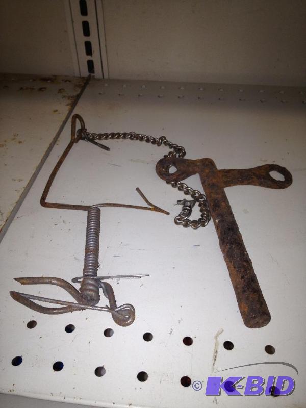 lot 57 image: Gopher Trap and Trailer Pin ...