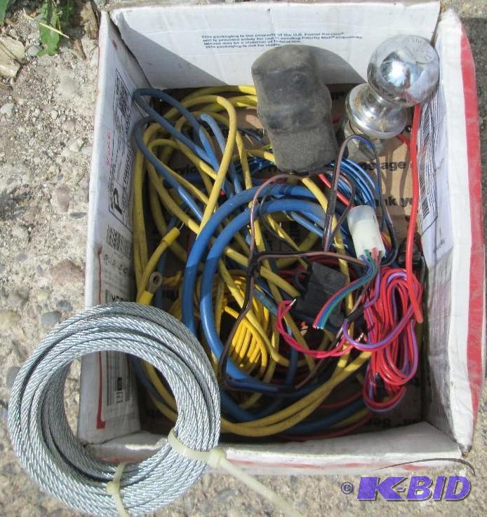 Roll of cable, misc. electrical, and a 1 78 ...