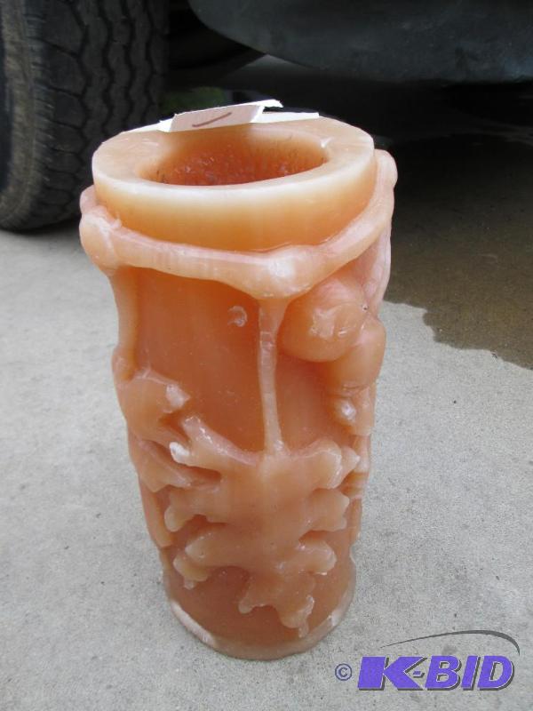 Large candle, holloow center...